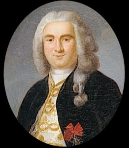 Portrait de Mahé de la Bourdonnais par Antoine Graincourt (1748-1823), huile sur toile, XVIIIème siècle. Lorient, musée de la Compagnie des Indes, dépôt du musée de Versailles. 